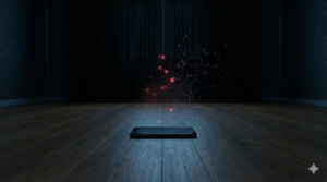 承認欲求の地獄から抜けるためにスマートフォンの電源を切り暗闇に籠るイメージ